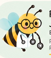 Coming Soon Friendly doctor bee